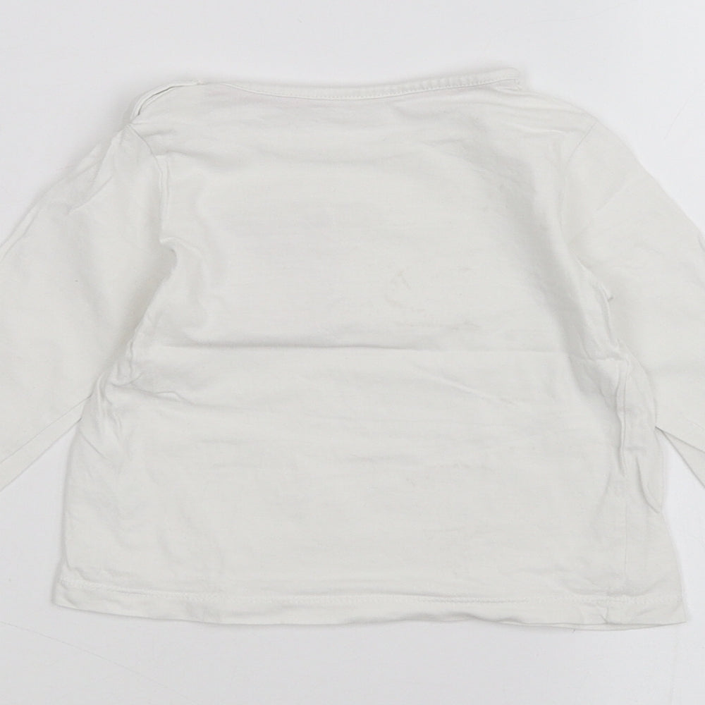 Matalan Baby White   Basic T-Shirt Size 9-12 Months