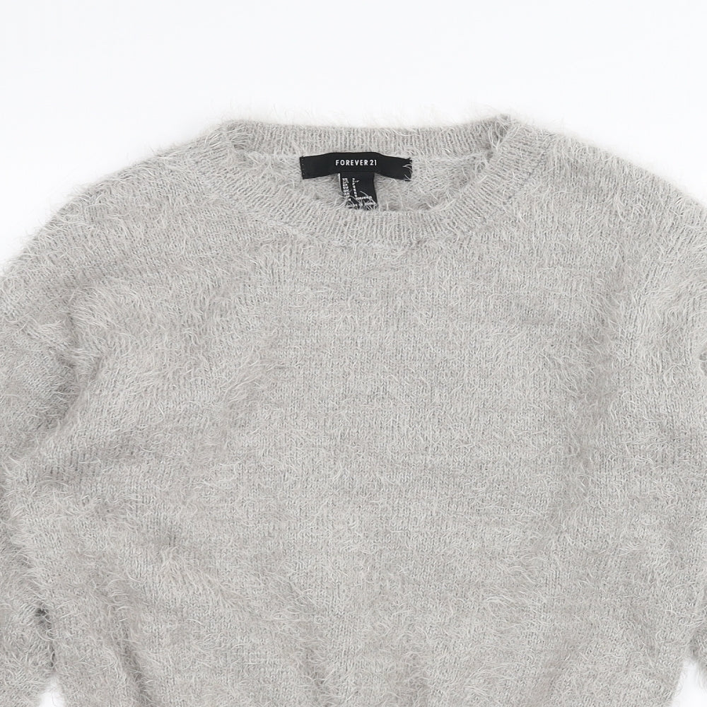 FOREVER 21 Womens Grey   Pullover Jumper Size S