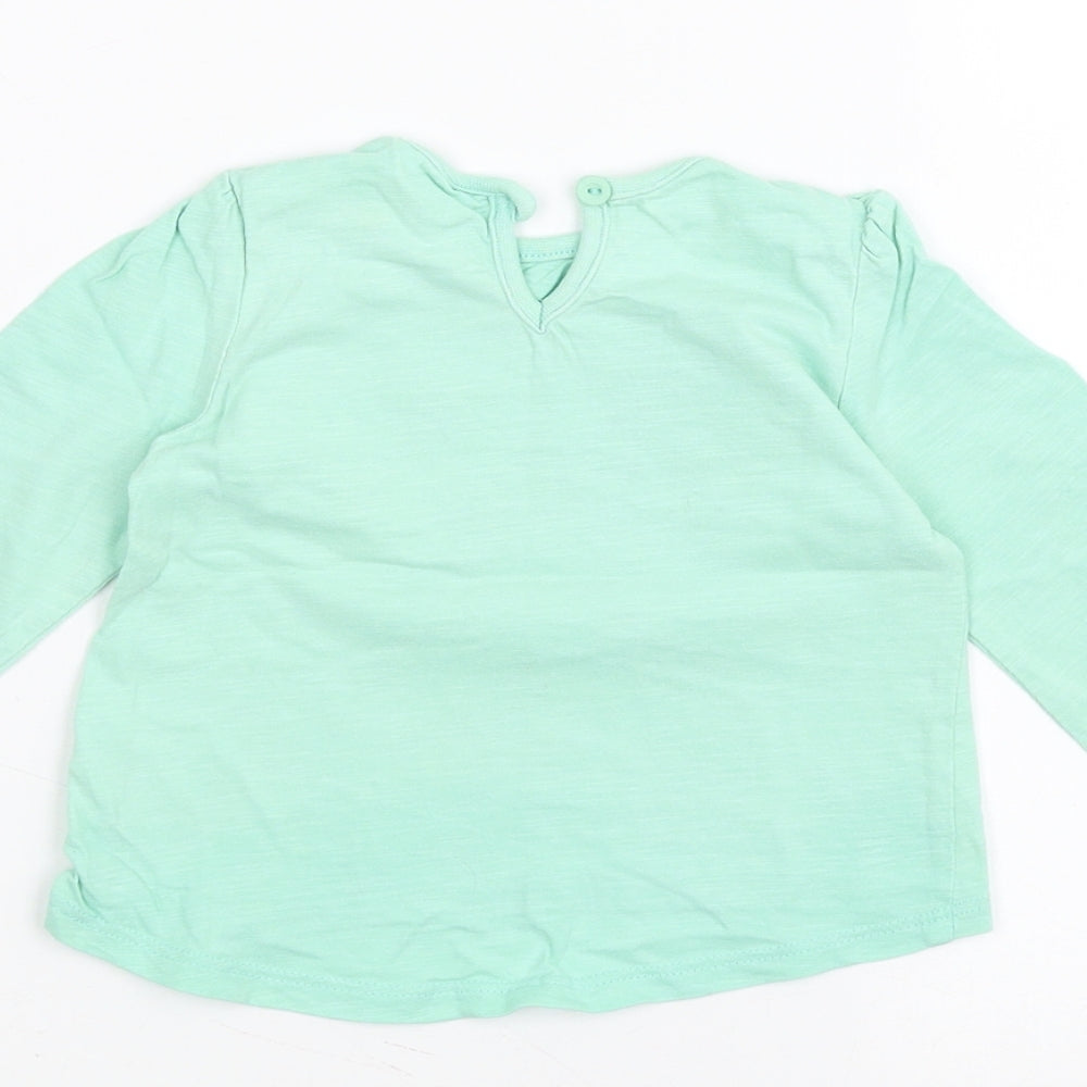 M&Co Baby Green   Basic T-Shirt Size 6-9 Months