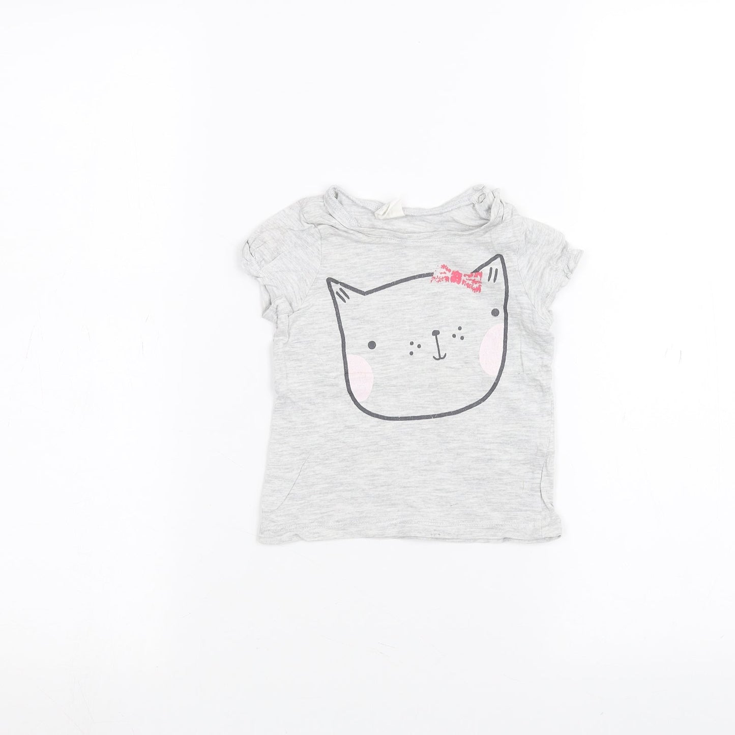 H&M Baby Grey   Basic T-Shirt Size 6-9 Months