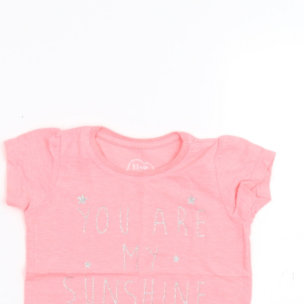 Young Dimension Baby Pink   Basic T-Shirt Size 18-24 Months