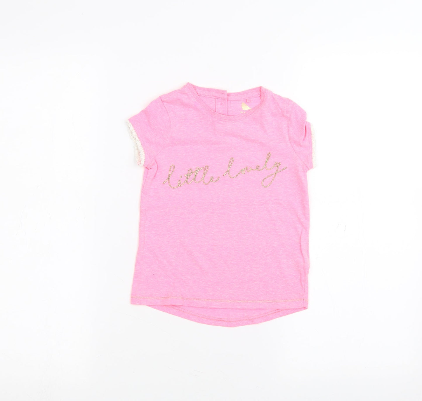 NEXT Girls Pink   Basic T-Shirt Size 2-3 Years