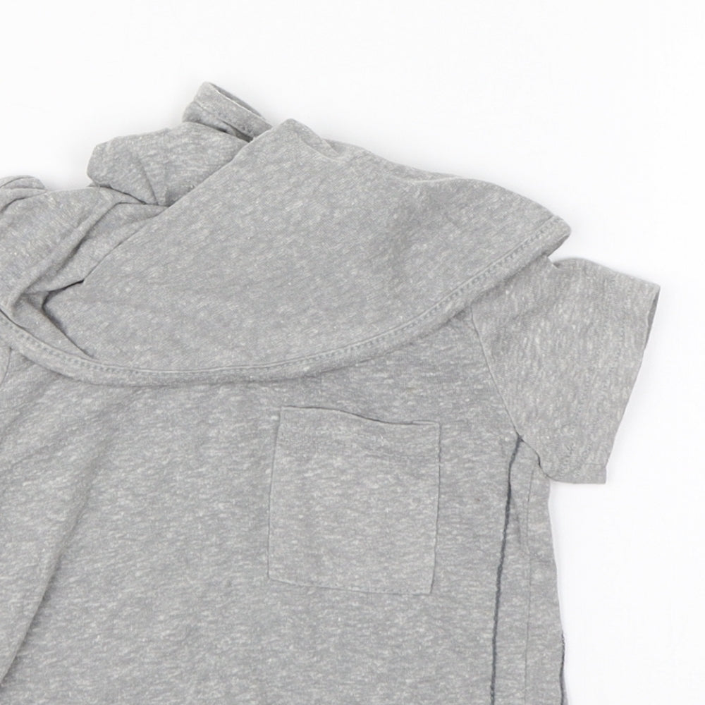 NEXT Girls Grey   Basic T-Shirt Size 12-18 Months