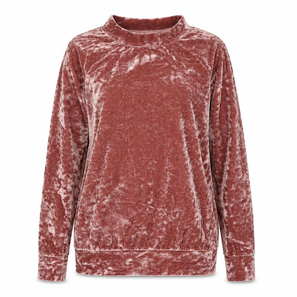 Preworn Womens Pink  Velvet Pullover Jumper Size M