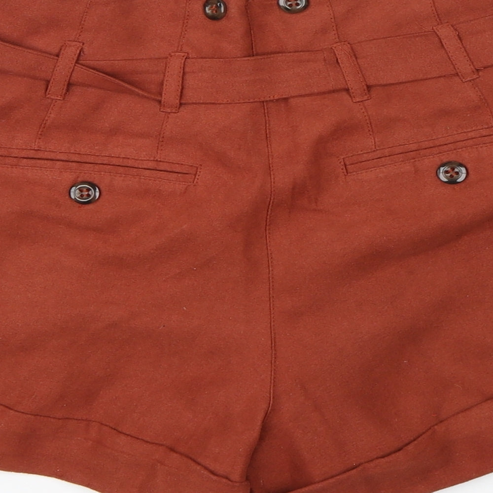 Miss Selfridge Womens Red   Hot Pants Shorts Size 6