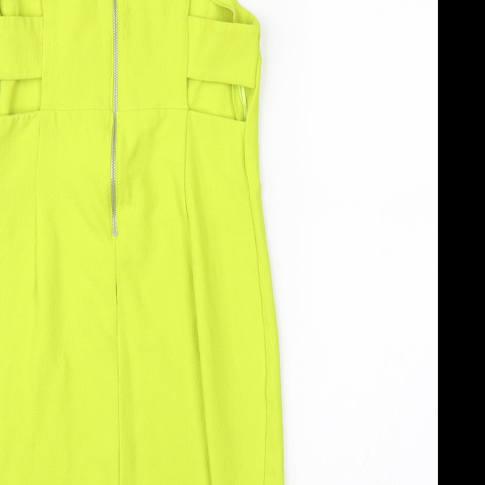 Miss Selfridge Womens Green   Pencil Dress  Size 6