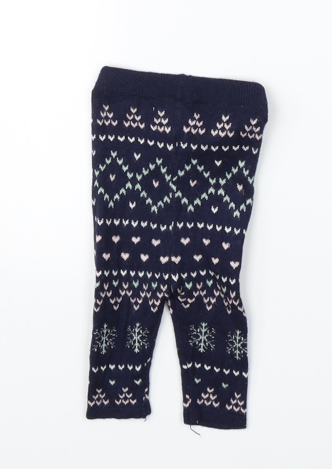 Primark Girls Blue  Knit  Pyjama Pants Size 0-3 Months