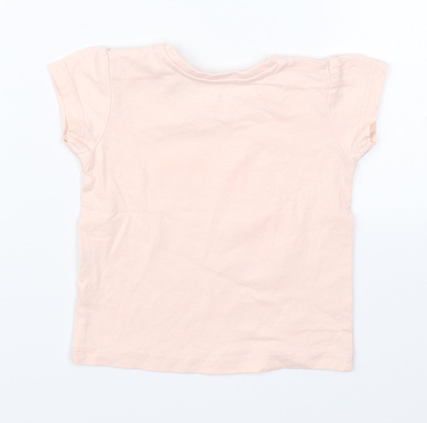 Primark Girls Pink   Basic T-Shirt Size 3-6 Months