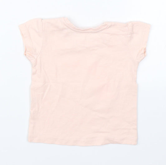 Primark Girls Pink   Basic T-Shirt Size 3-6 Months