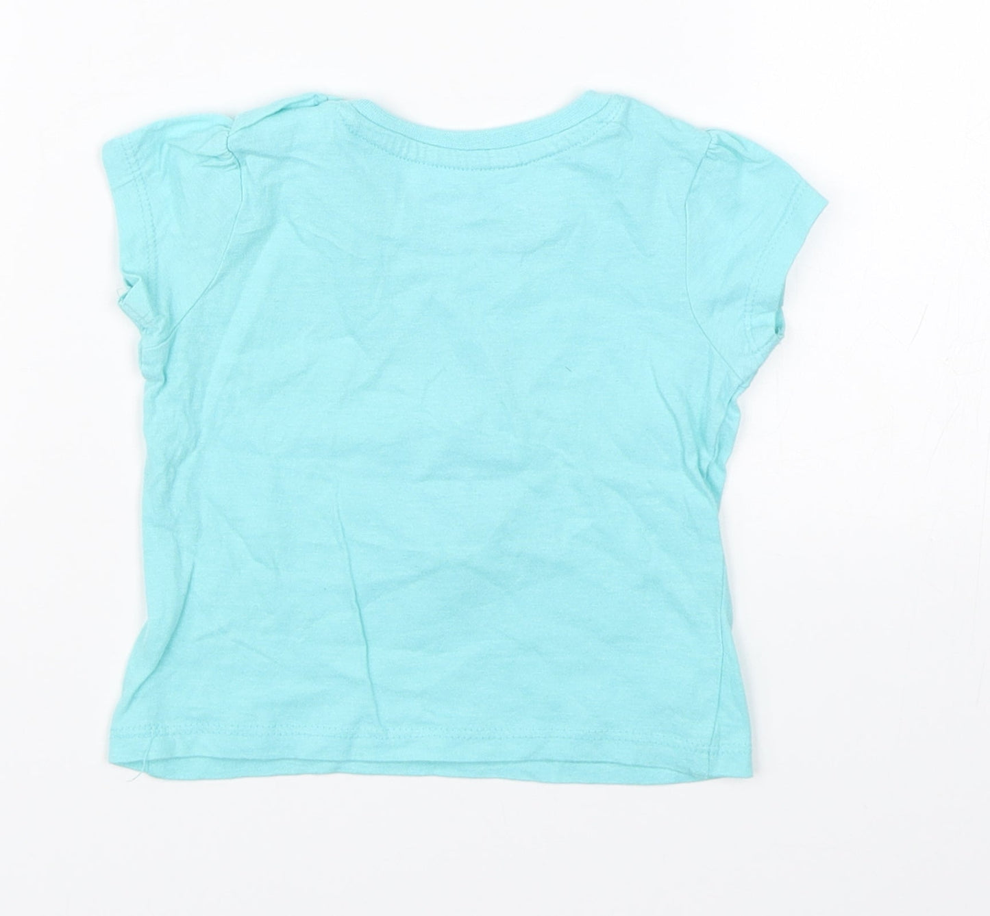 Primark Girls Blue   Basic T-Shirt Size 6-9 Months
