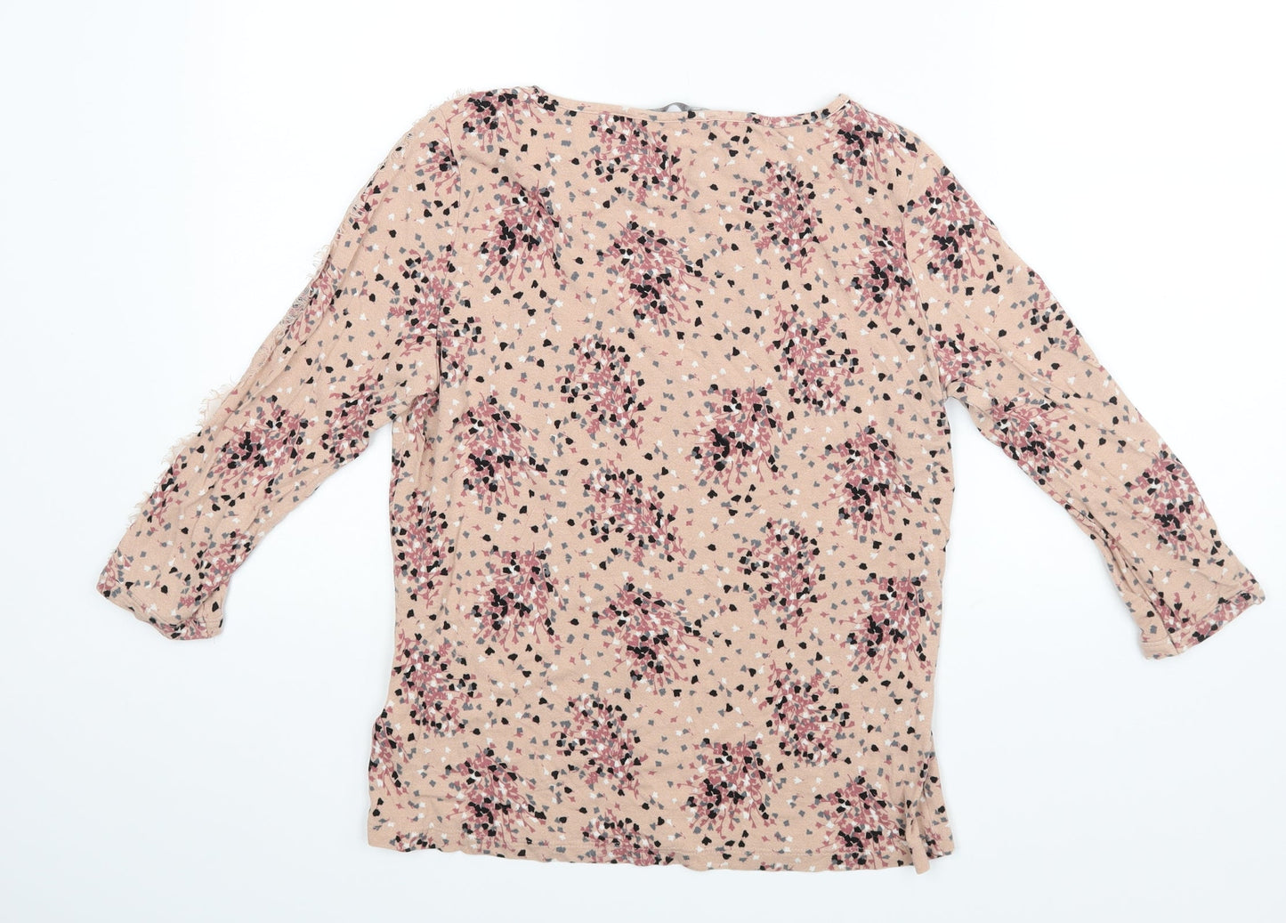 M&S Womens Pink Floral  Basic Blouse Size 12