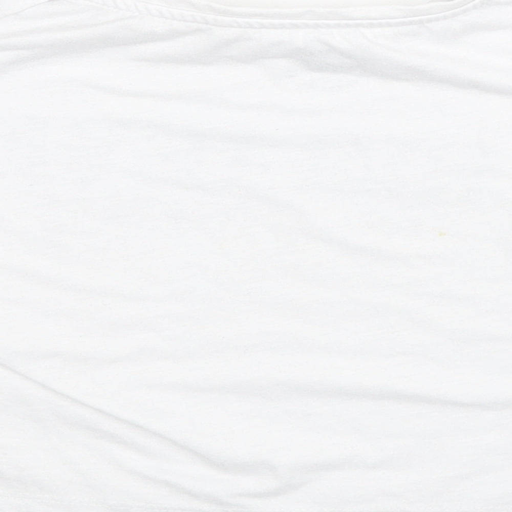 George Girls White   Basic T-Shirt Size 3-4 Years