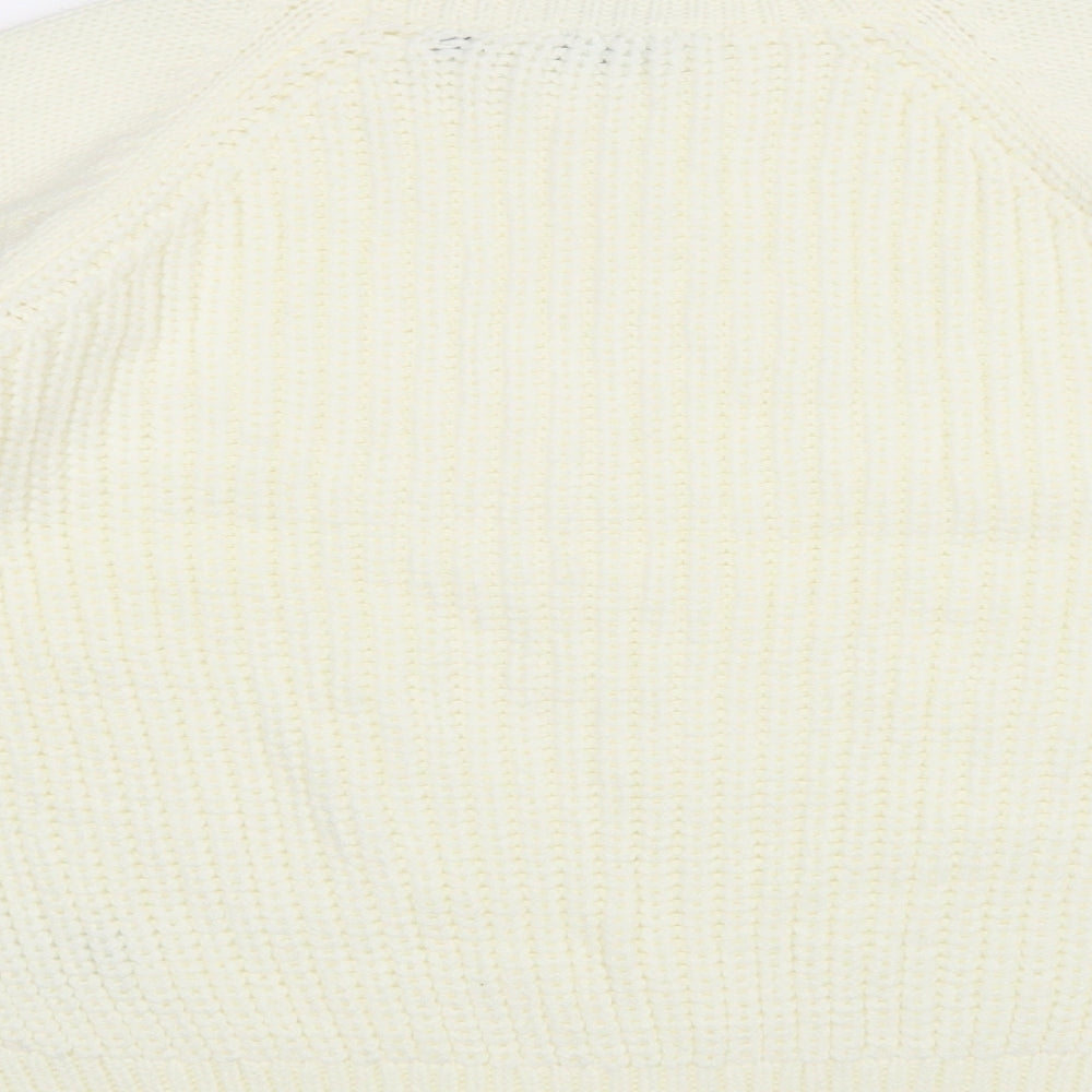 Dorothy Perkins Womens White   Pullover Jumper Size 10