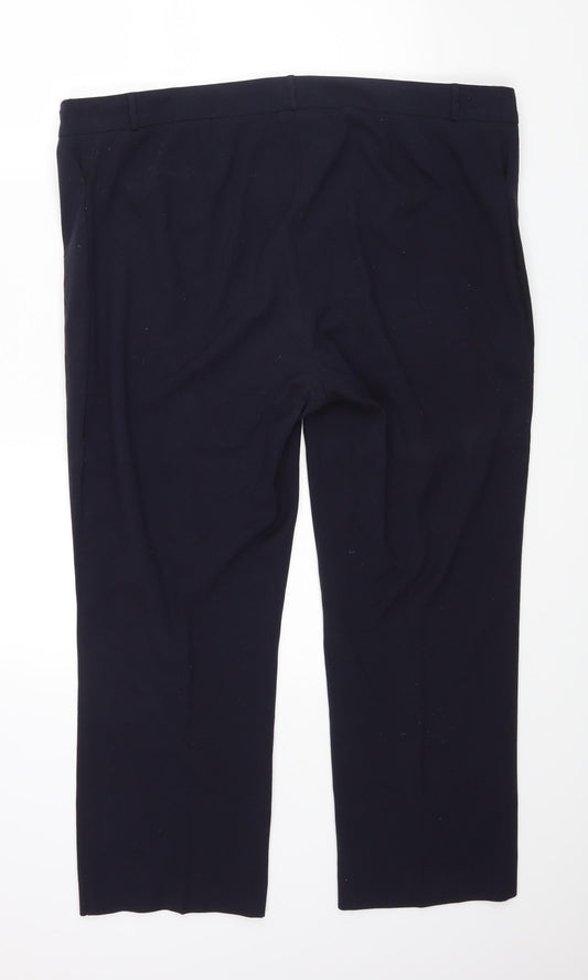 m&s Womens Blue   Dress Pants Trousers Size 18 L24 in