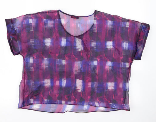 River Island Womens Purple   Basic T-Shirt Size 14