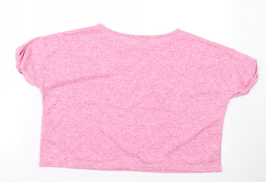 misguided Womens Pink   Basic T-Shirt Size 10