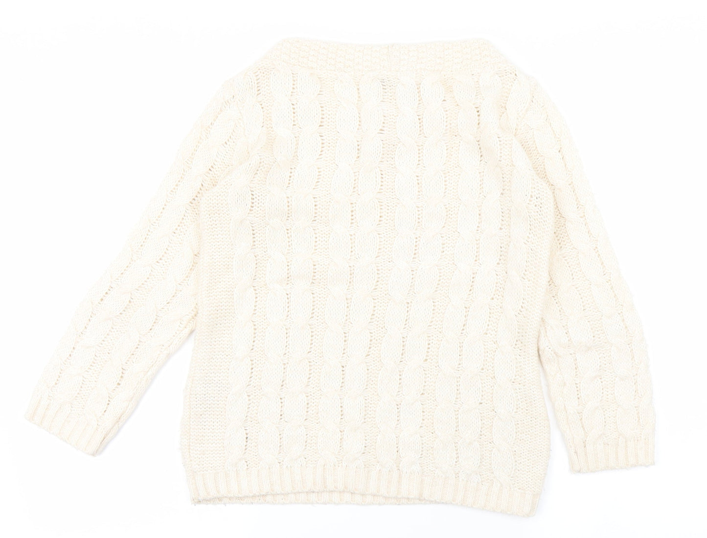 Miss Selfridge Womens White   Pullover Jumper Size 6