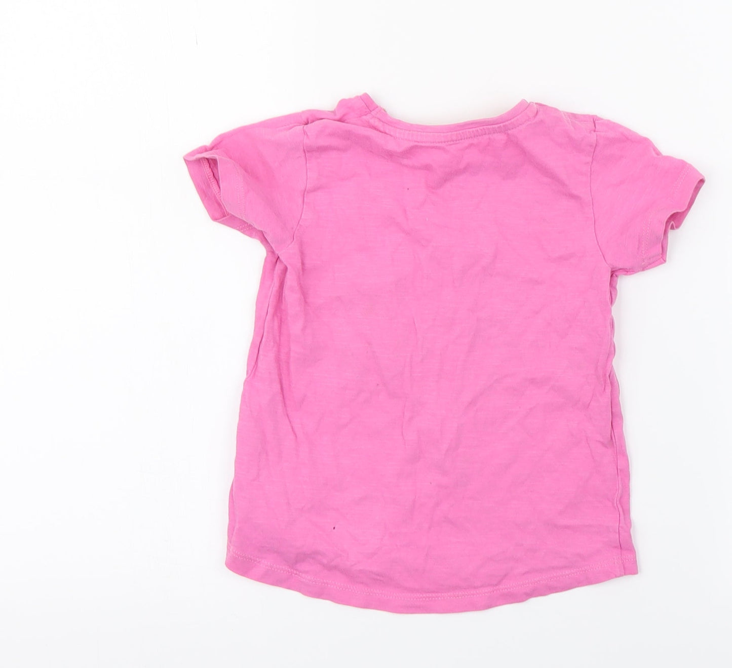 I LOVE MY TEE Girls Pink   Basic T-Shirt Size 2-3 Years  - daddys litlle raindow