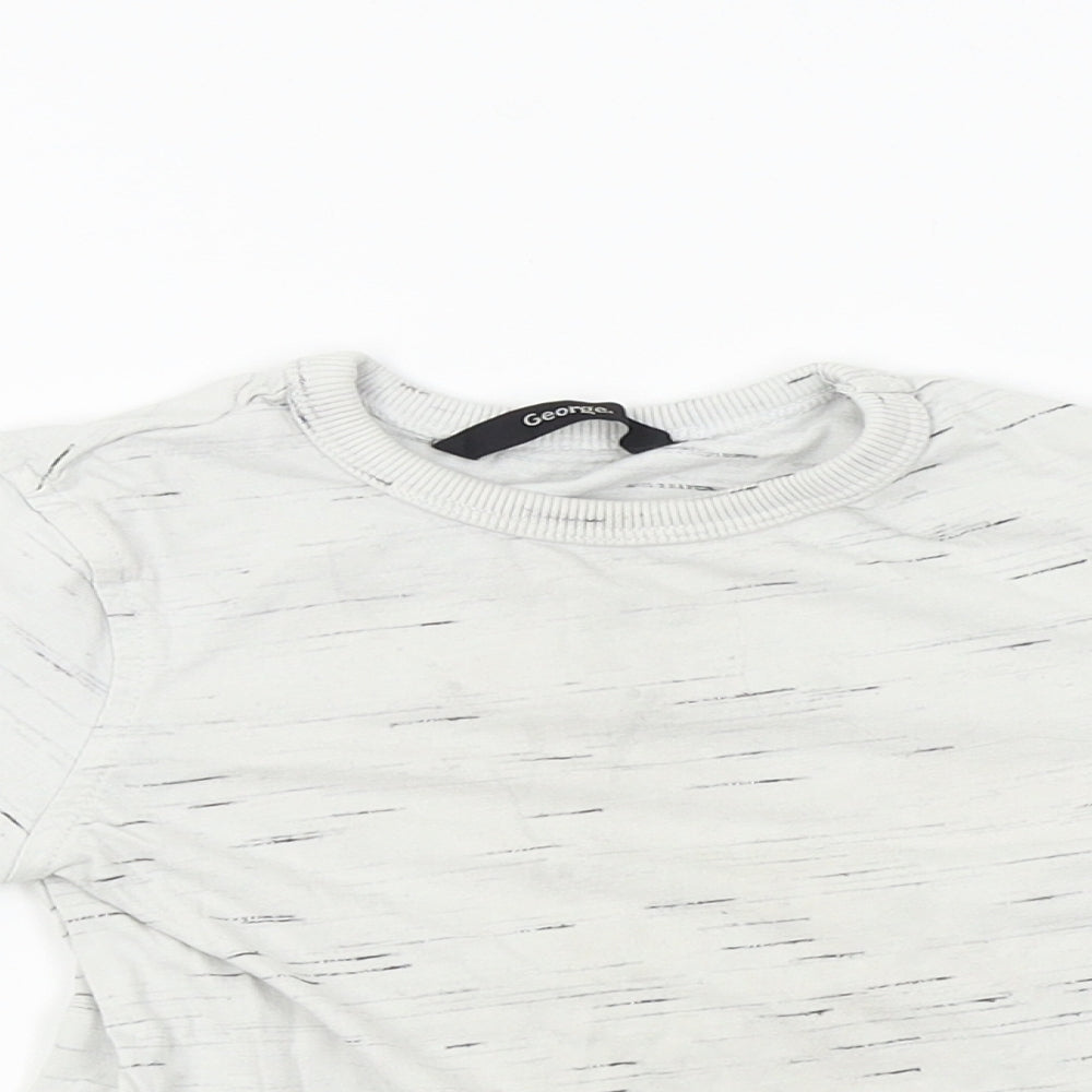 George Boys Grey   Basic T-Shirt Size 2-3 Years