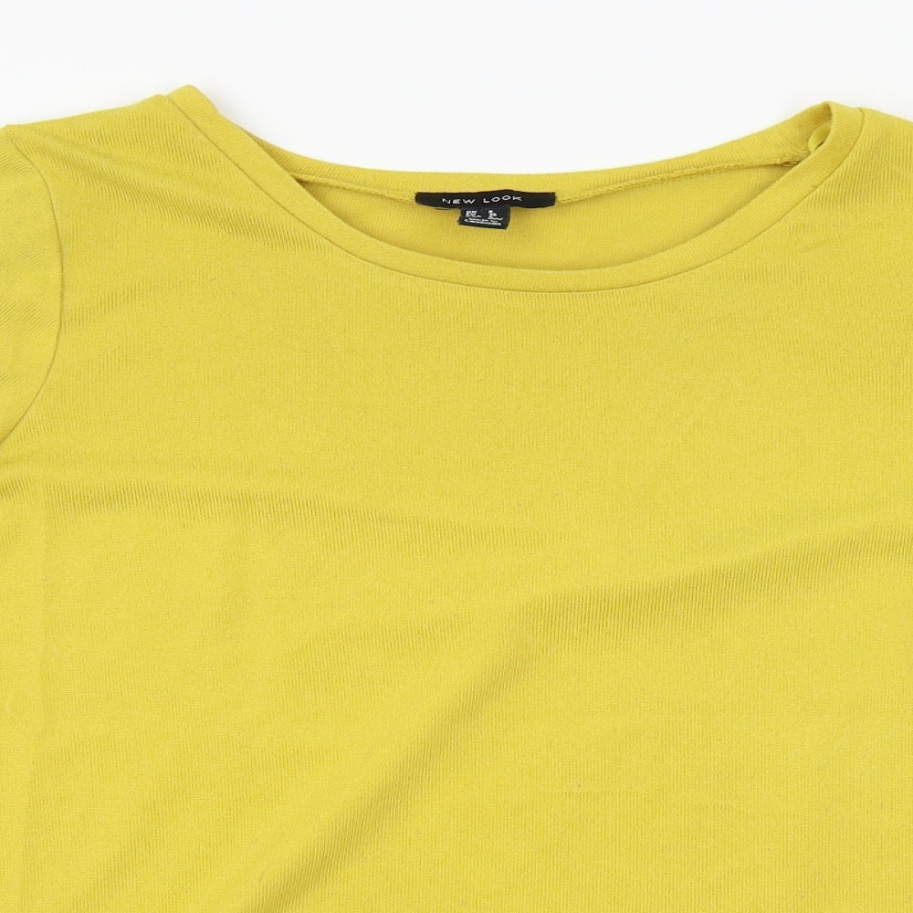 New Look Womens Yellow   Pullover Jumper Size 8