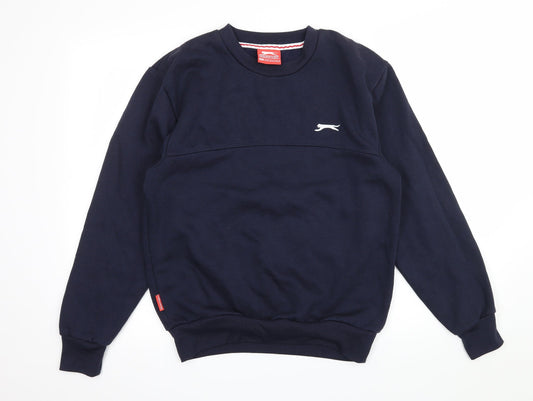 Slazenger Mens Blue  Jersey Pullover Sweatshirt Size XS