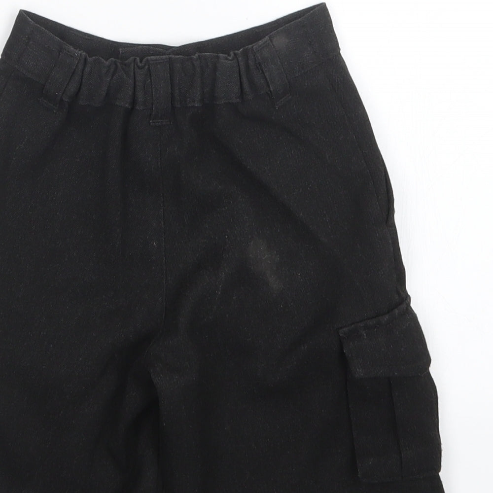 George Boys Black   Cropped Trousers Size 3-4 Years