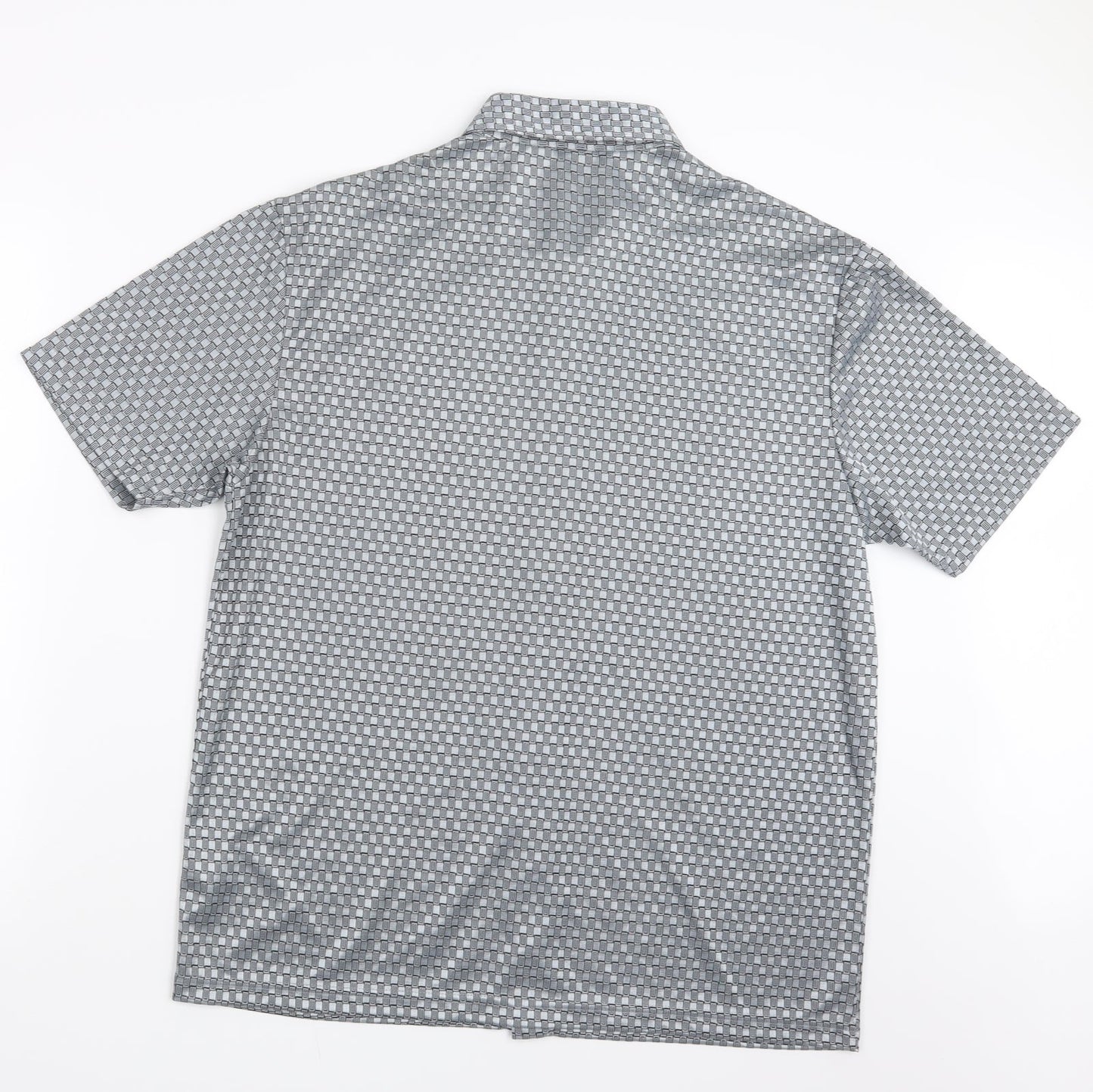 George Mens Silver    Button-Up Size XL