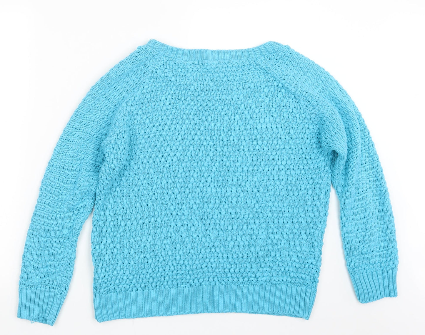 Internacionale Womens Blue  Knit Pullover Jumper Size M