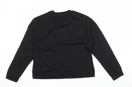 ASOS Womens Black  Jacquard Pullover Sweatshirt Size 6