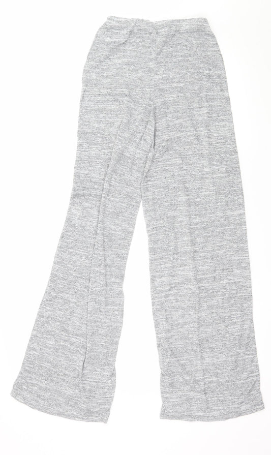 PRETTYLITTLETHING Womens Grey  Knit Trousers  Size 4 L27 in