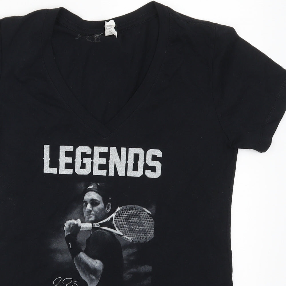 Next Level Womens Black   Basic T-Shirt Size M  - Legends are Born in July