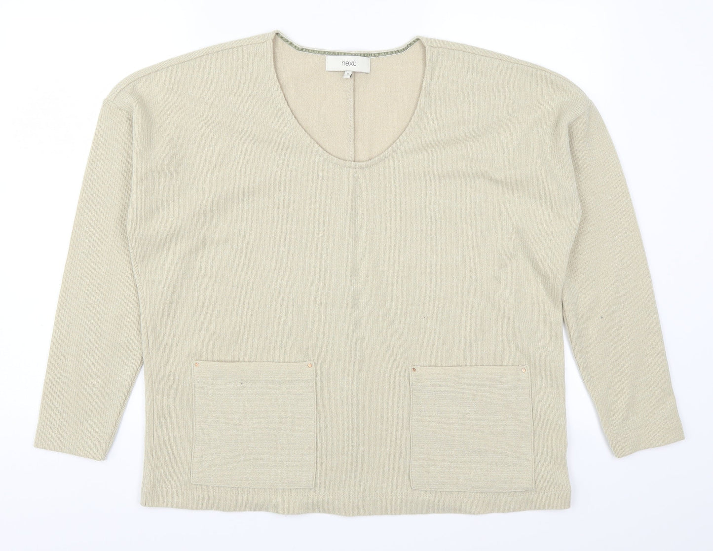 NEXT Womens Beige   Pullover Jumper Size 16