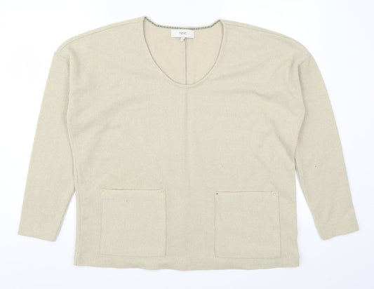 NEXT Womens Beige   Pullover Jumper Size 16