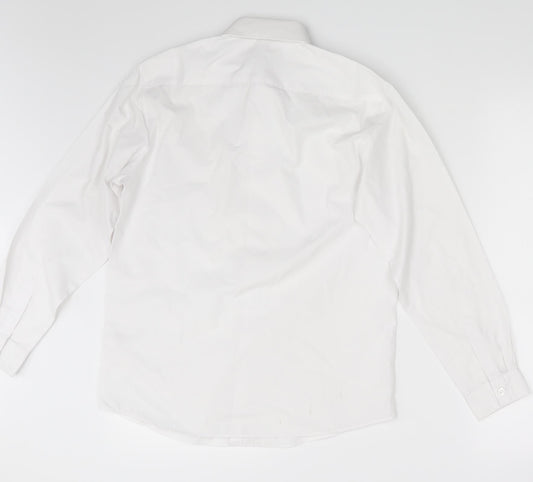 George Boys White   Basic Button-Up Size 13-14 Years