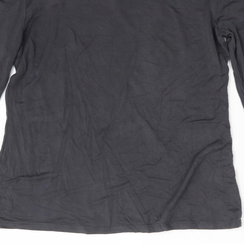 Oasis Womens Grey   Basic T-Shirt Size S
