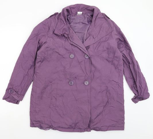Movitex Womens Purple   Jacket Coat Size 16