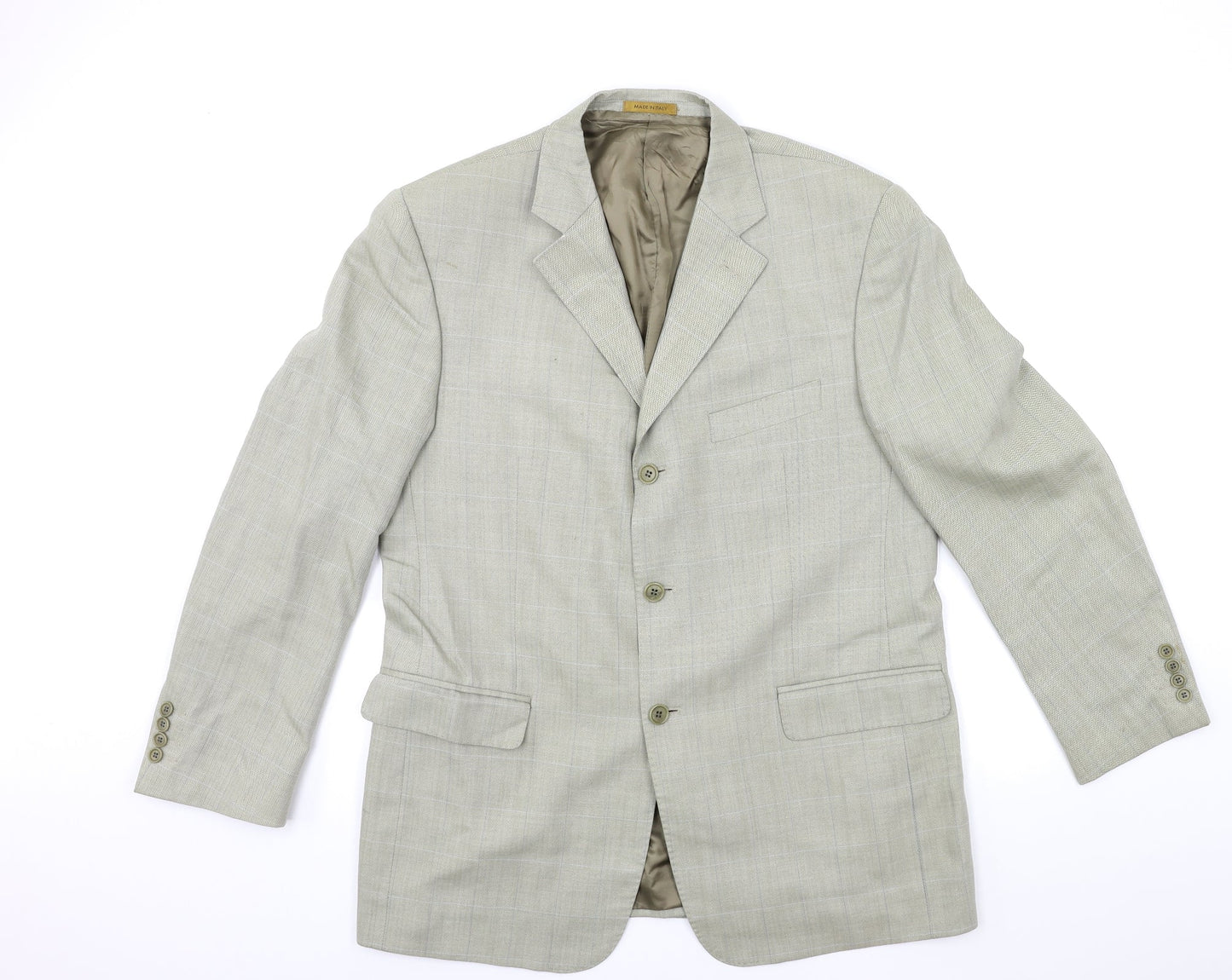 Marks and Spencer Mens Grey Check  Jacket Suit Jacket Size 42