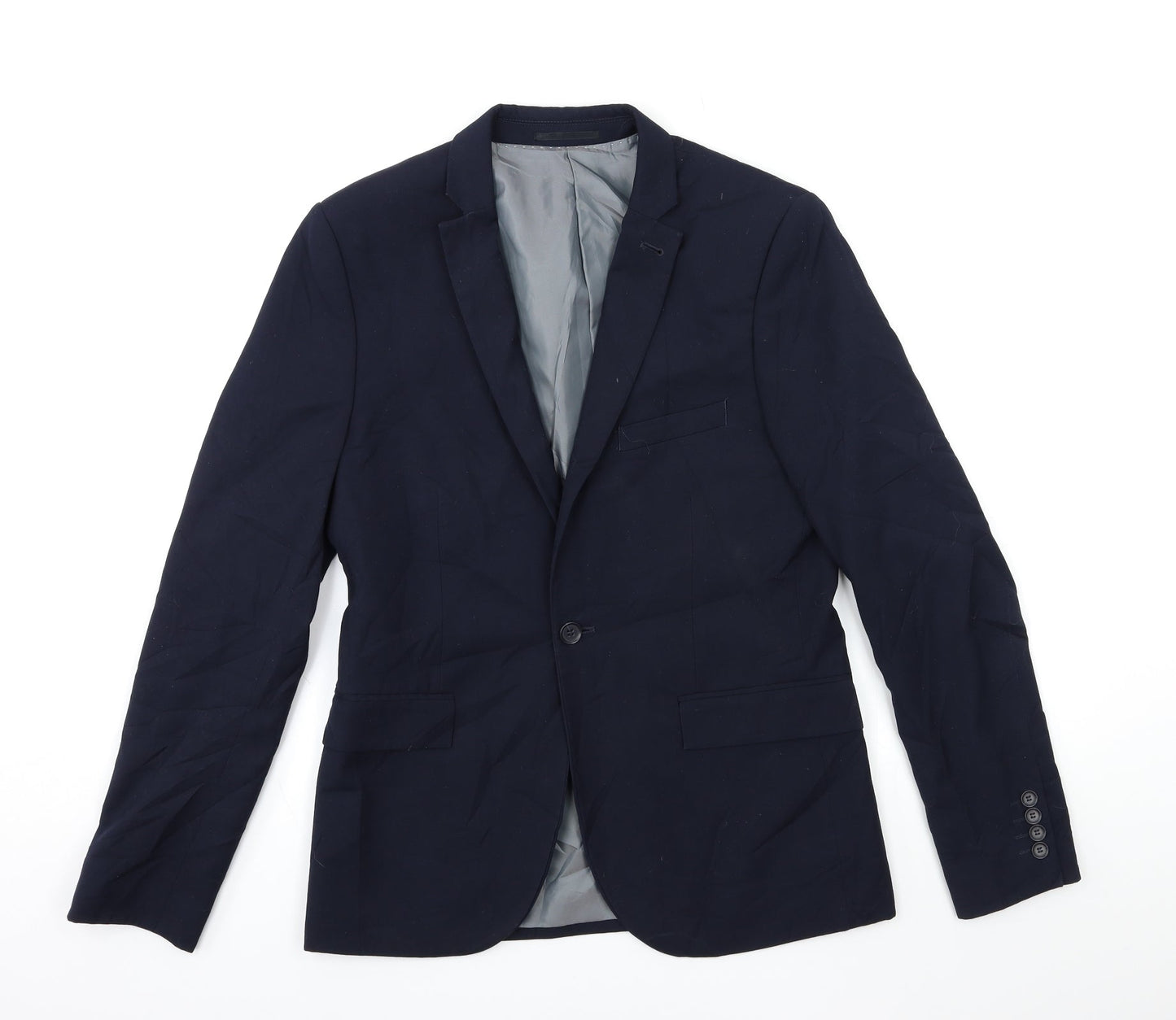 Topman Mens Blue   Jacket Suit Jacket Size 38