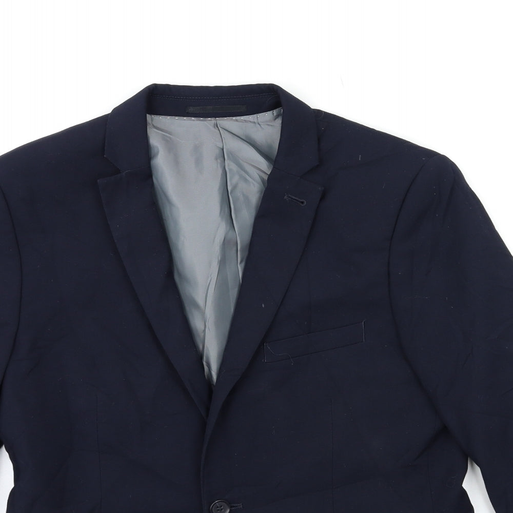 Topman Mens Blue   Jacket Suit Jacket Size 38