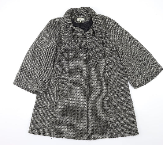 GET Womens Grey   Overcoat Coat Size 14