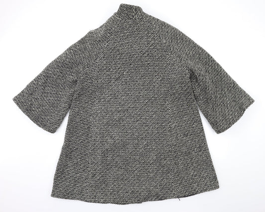 GET Womens Grey   Overcoat Coat Size 14