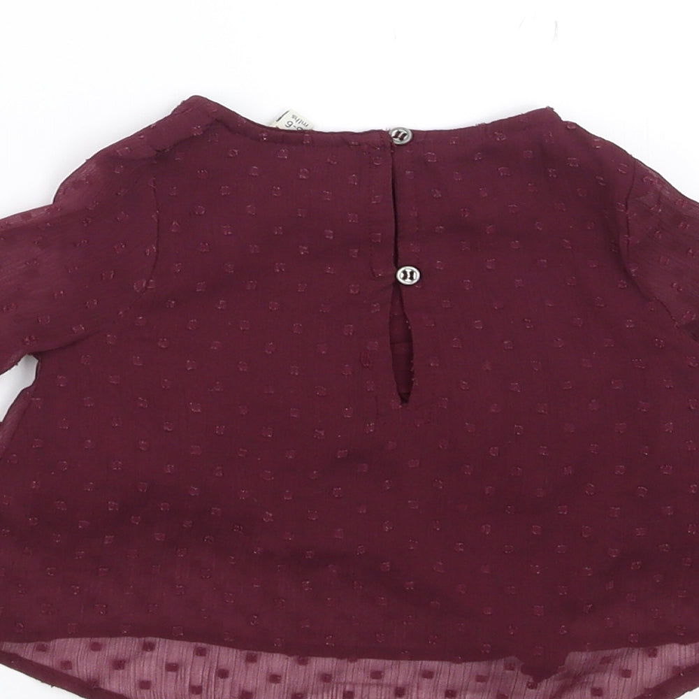 River Island Girls Purple   Basic Blouse Size 3-6 Months