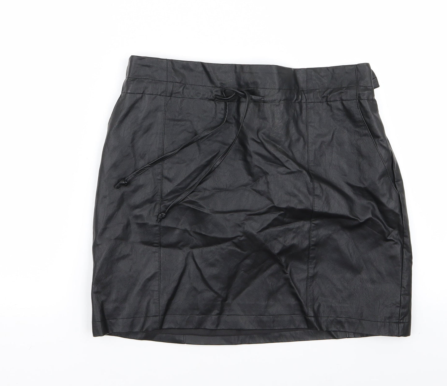 Cooperative Womens Black   Mini Skirt Size S  - Leather Skirt