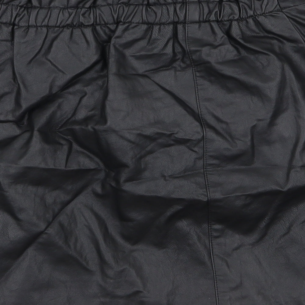 Cooperative Womens Black   Mini Skirt Size S  - Leather Skirt