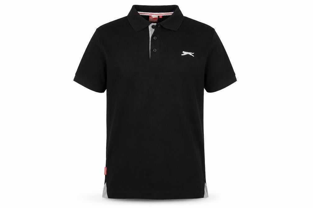 Slazenger Mens Black    Polo Size S