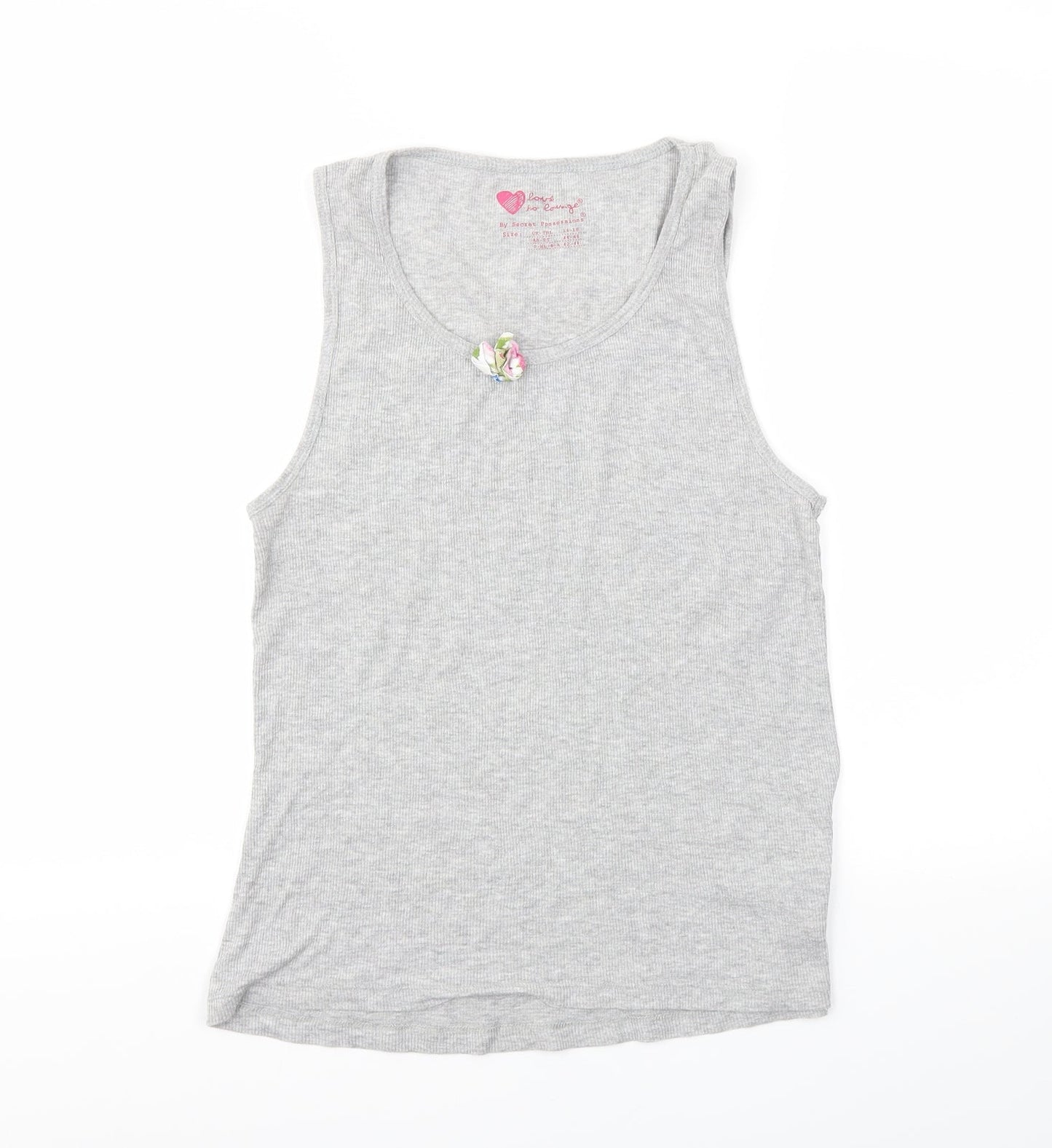 Secret Womens Grey   Basic T-Shirt Size L