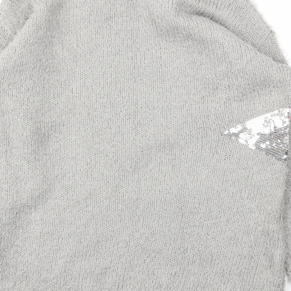 Brave Soul Womens Grey   Pullover Jumper Size 14