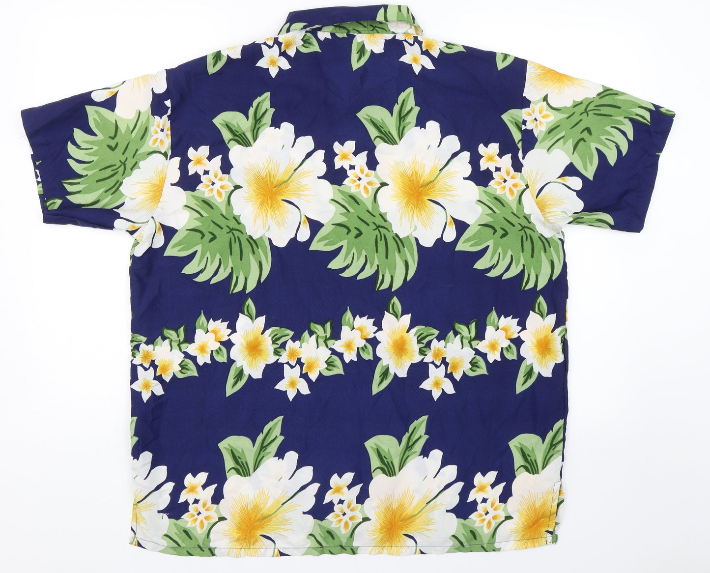 Don Amigo Mens Blue Floral   Button-Up Size M