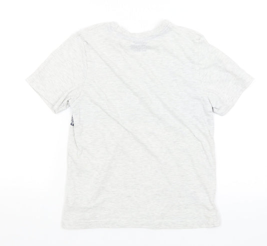 Rebel Boys Grey   Basic T-Shirt Size 11-12 Years