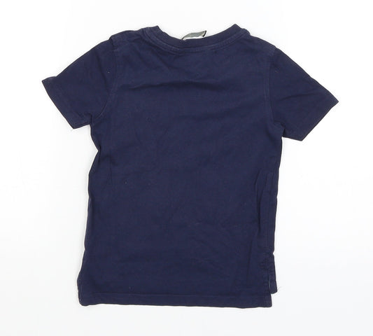 George Boys Blue   Basic T-Shirt Size 2-3 Years  - Play it Cool